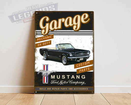 Plaque déco ford mustang cabriolet