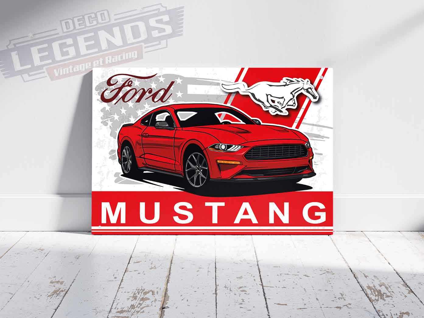 Plaque déco mustang 2015-2023