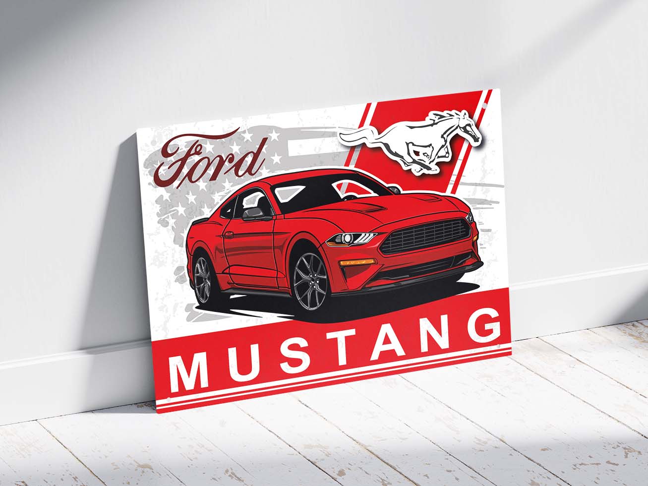 Plaque déco mustang 2015-2023