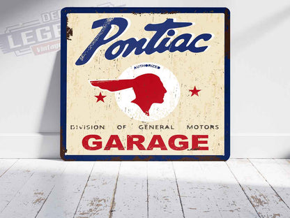 Plaque déco pontiac service