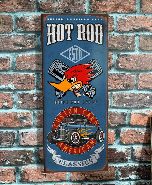 Plaque tôle Hot Rod