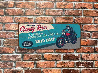 Plaque tôle Charity Ride