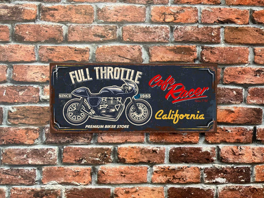 Plaque tôle Café Racer