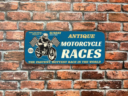 Plaque tôle Café racer motorcycles