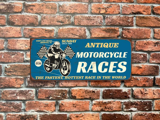 Plaque tôle Café racer motorcycles