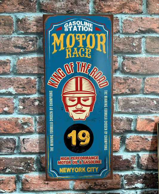 Plaque tôle moto race
