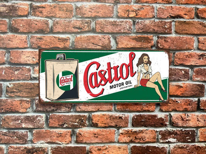 Plaque tôle Castrol