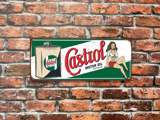 Plaque tôle Castrol
