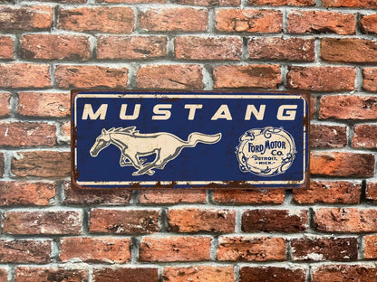 Plaque tôle Ford Mustang