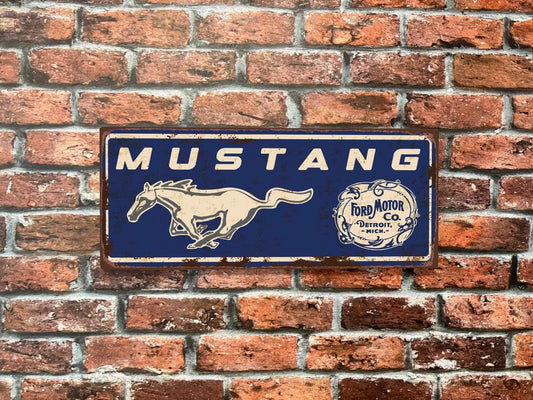 Plaque tôle Ford Mustang