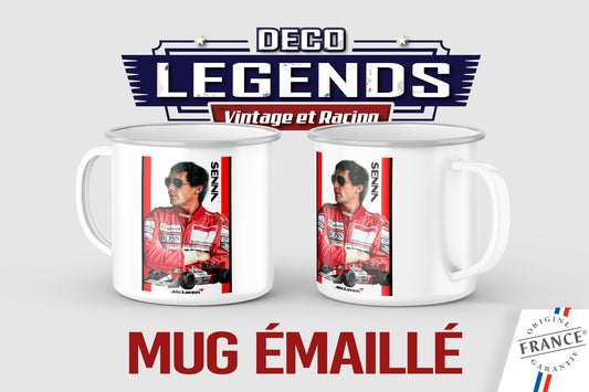 Mug émaillé Ayrton Senna