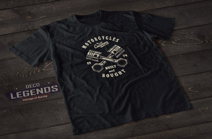 T-shirt piston motorcycle custom