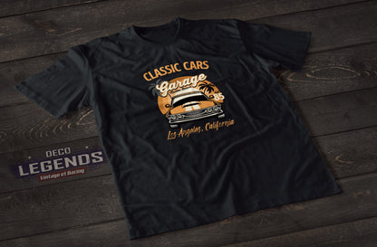 T-shirt voiture américaine mustang muscle car garage