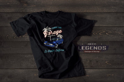 T-shirt voiture américaine mustang mach one garage