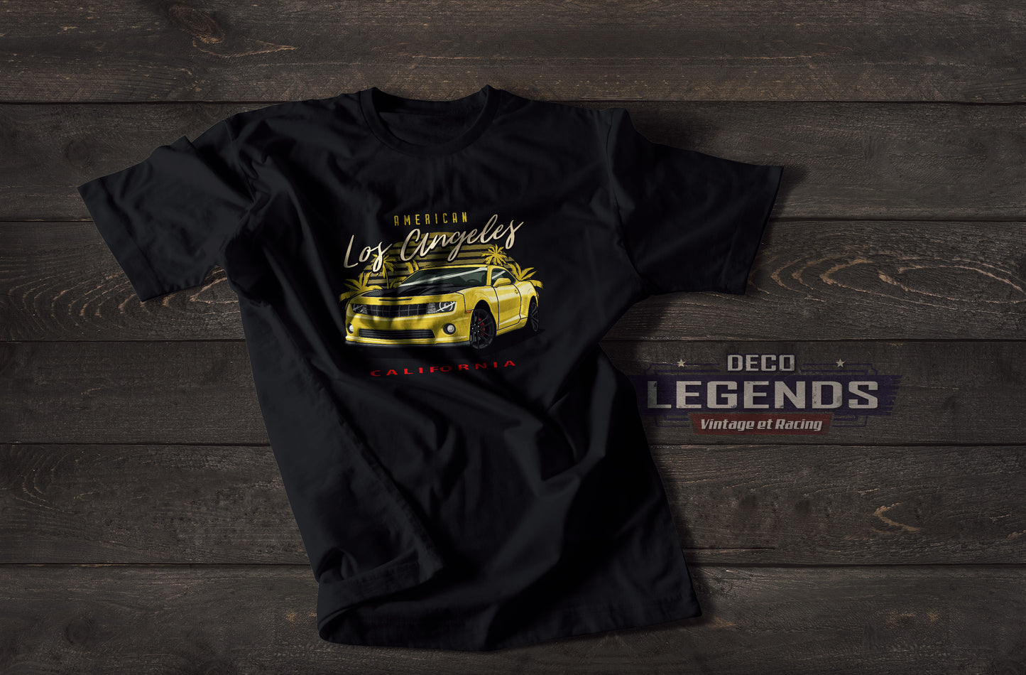 T-shirt voiture américaine chevrolet camaro los angeles