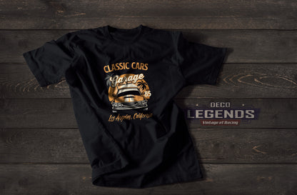 T-shirt voiture américaine mustang muscle car garage