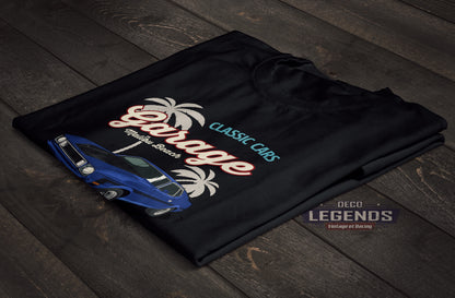 T-shirt voiture américaine mustang mach one garage