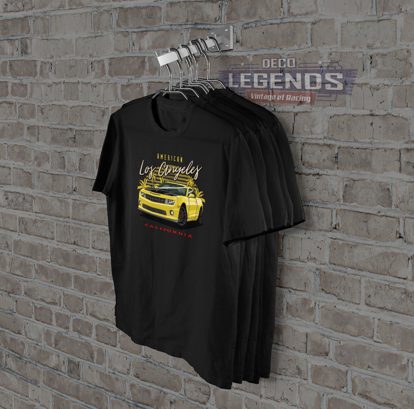 T-shirt voiture américaine chevrolet camaro los angeles